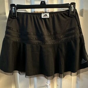 Adidas Girls Black Tennis Skirt
